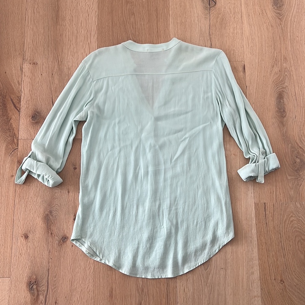 Mint Green Button down - Picture 2 of 2